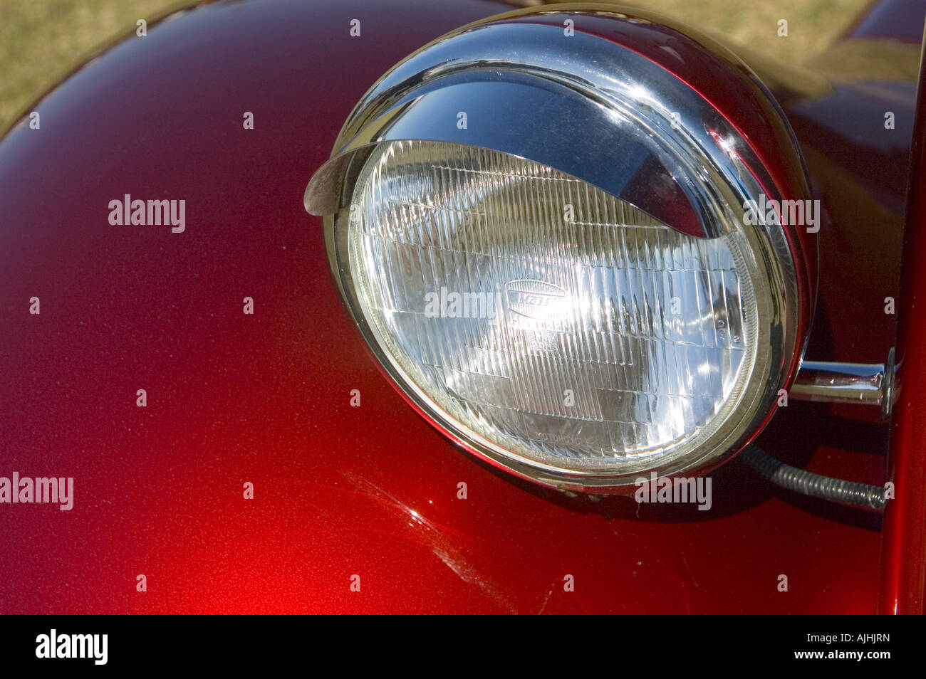 headlight on a hot rod Stock Photo - Alamy