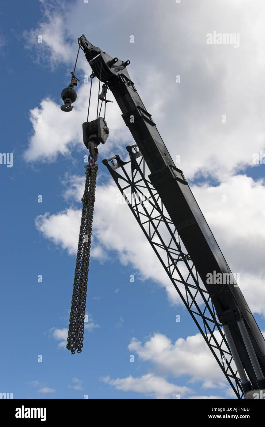 Heavy Crane at industrial work site Nanaimo Vancouver Island British