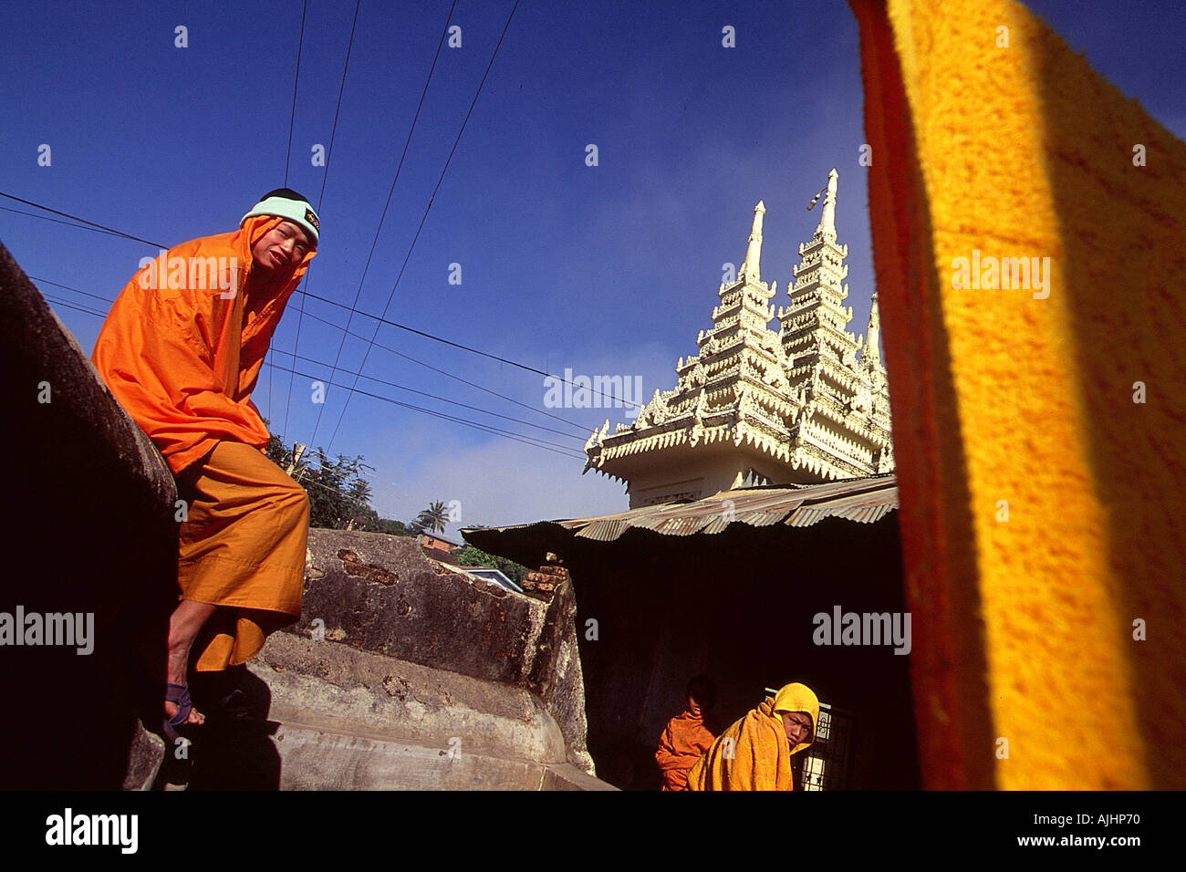 Kengtung pagoda of Wat In Stock Photo