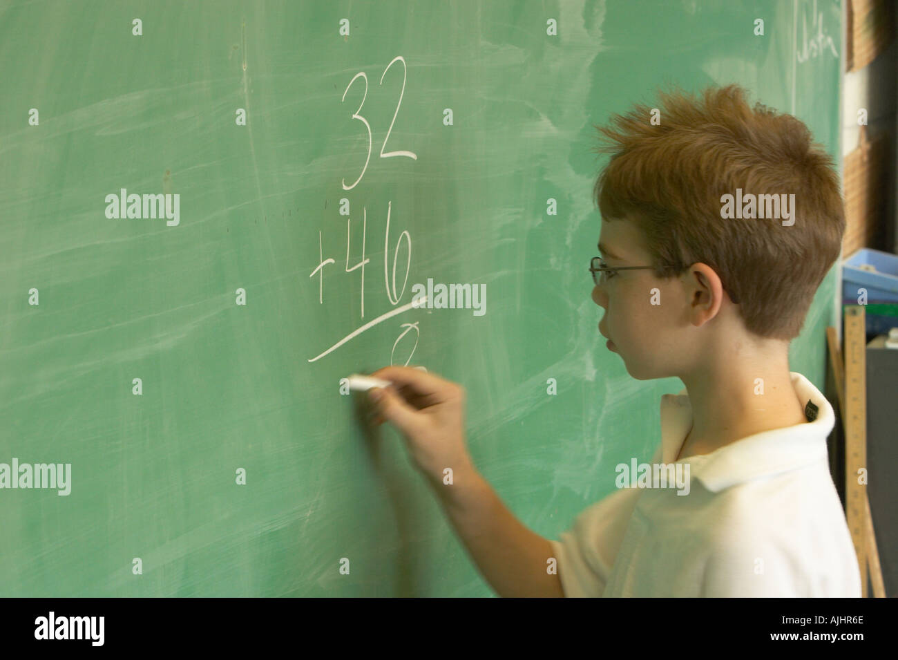 Math class kids hi-res stock photography and images - Alamy