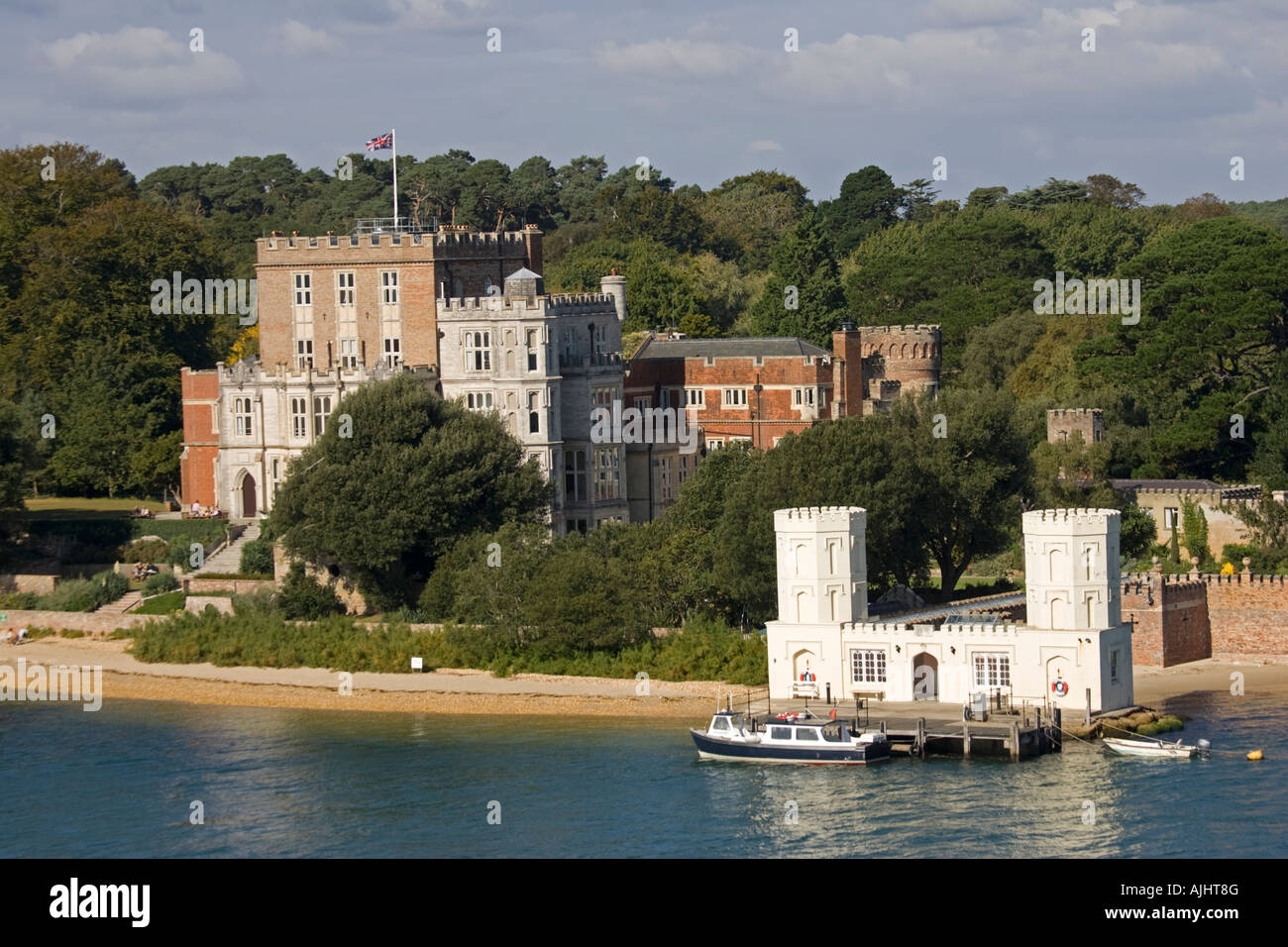 Branksea castle Brownsea Island Poole Harbour Dorset UK ...