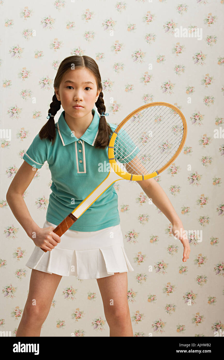 Girl tennis player Stock Photo Alamy