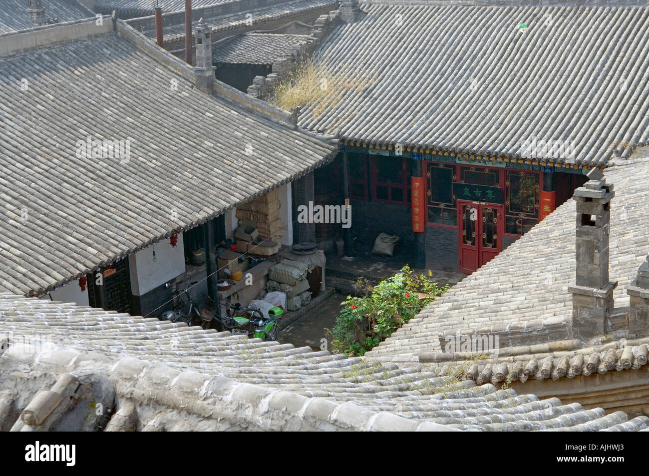 the Ancient City of Ping Yao Stock Photo