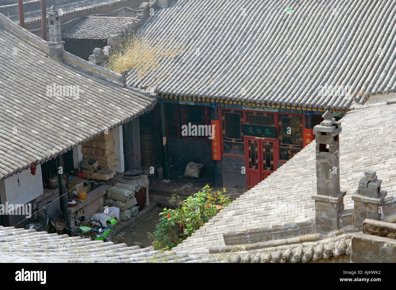 the Ancient City of Ping Yao Stock Photo