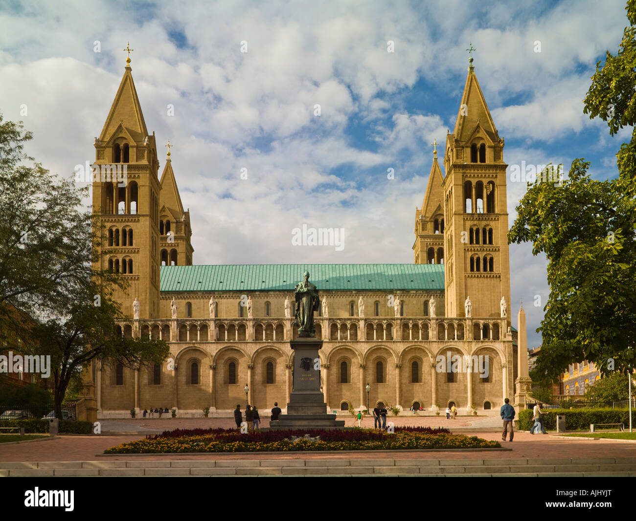 Cathedral, Pecs, Hungary Stock Photo
