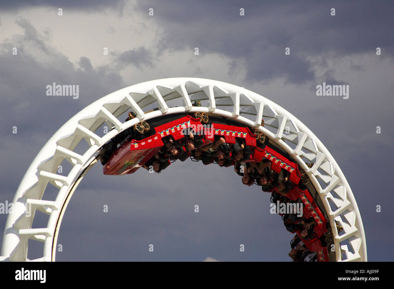 Rollercoaster Gold Coast Queensland Australia Stock Photo Alamy