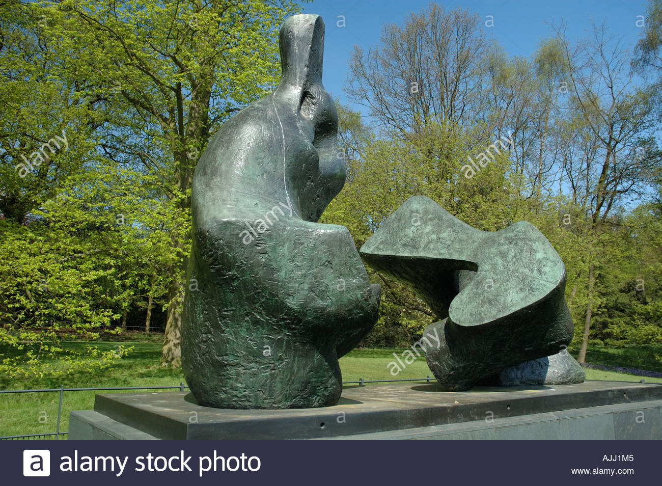 Hampstead Heath Henry Moore Sculpture High Resolution Stock Photography