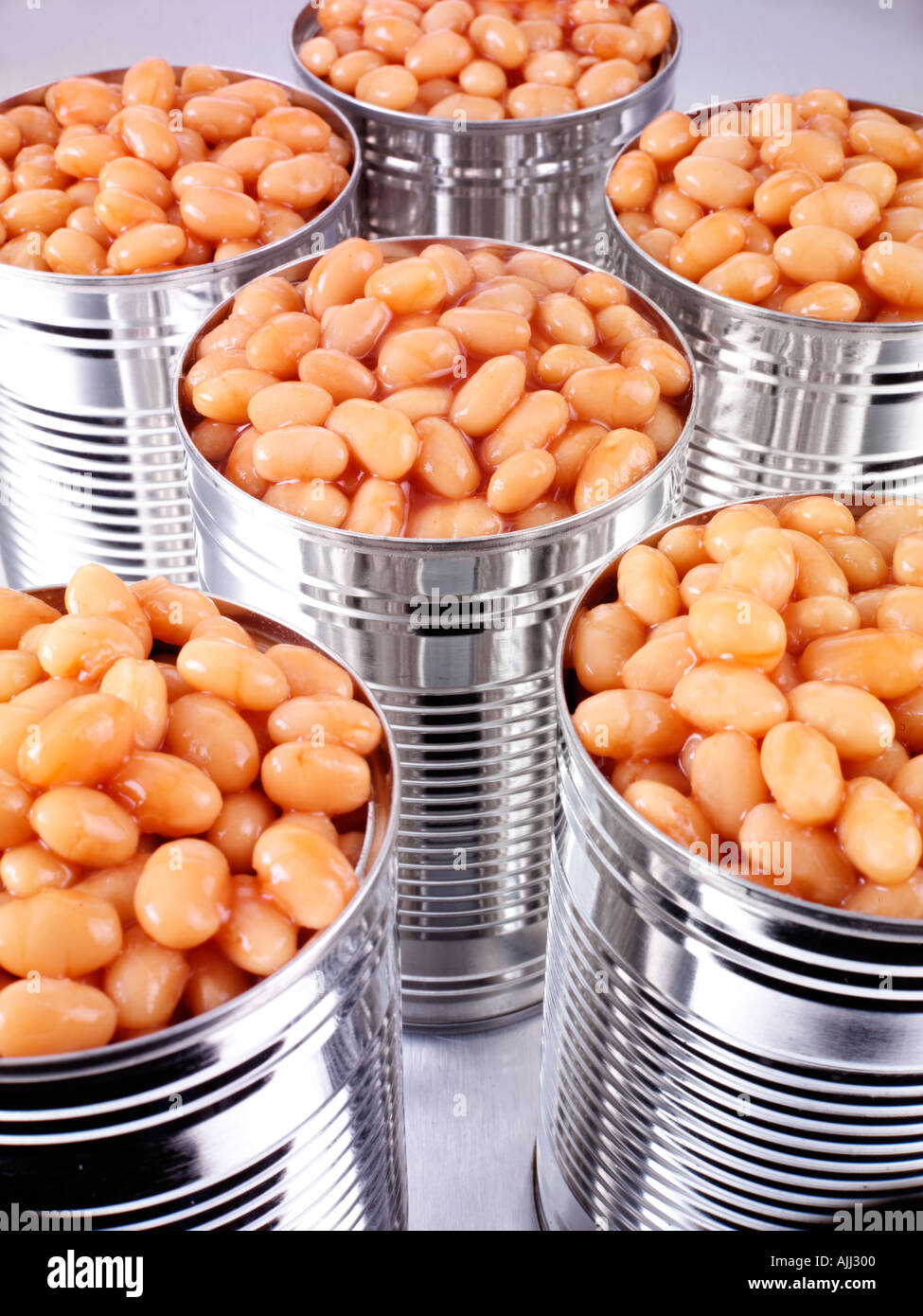 Open Can Baked Beans Tomato Sauce Stock Photos & Open Can Baked Beans