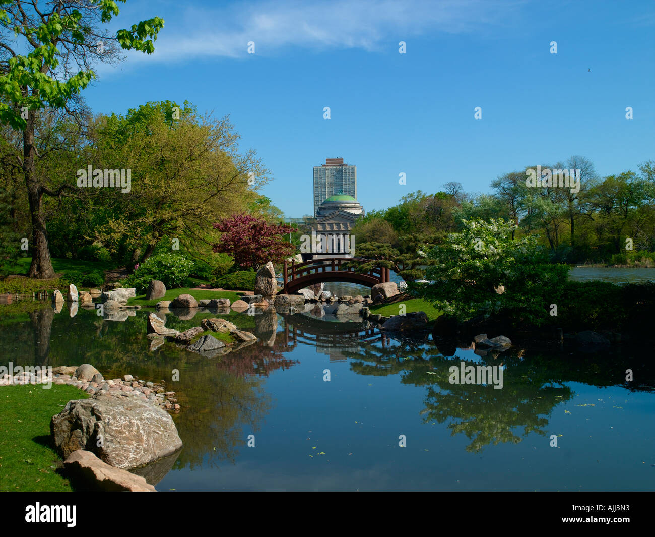 Chicago Jackson Park Japanese Garden Stock Photo 8426642 Alamy