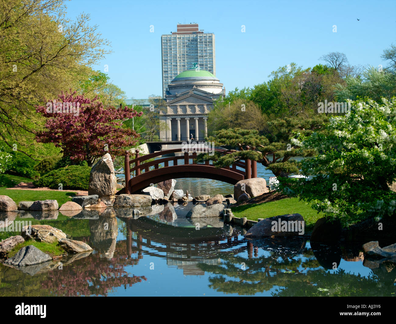 Chicago Jackson Park Japanese Garden Stock Photo 8426741 Alamy