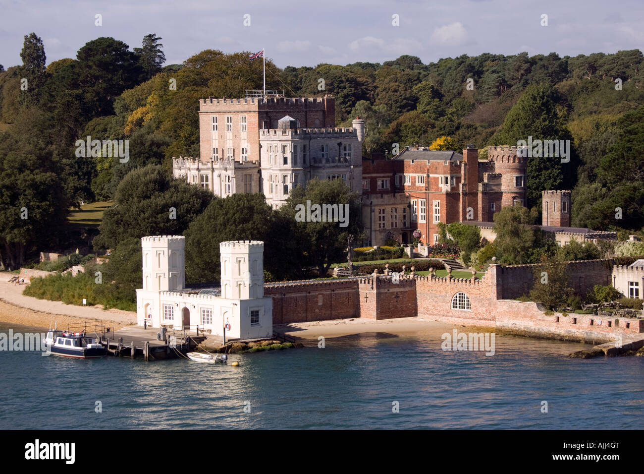 Branksea castle Brownsea Island Poole Harbour Dorset UK Stock Photo Alamy