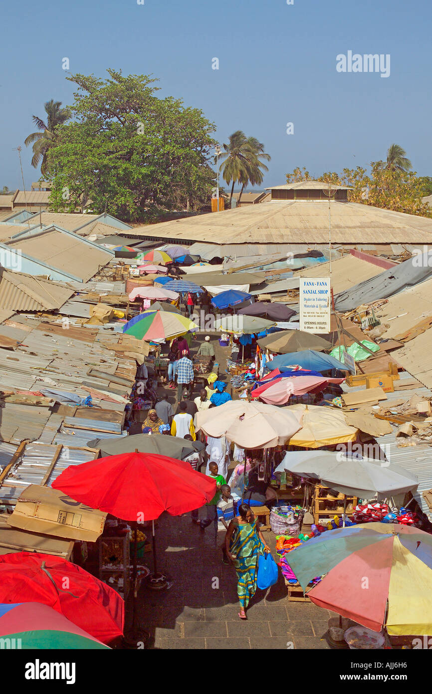 Banjul, Albert Market Stock Photo