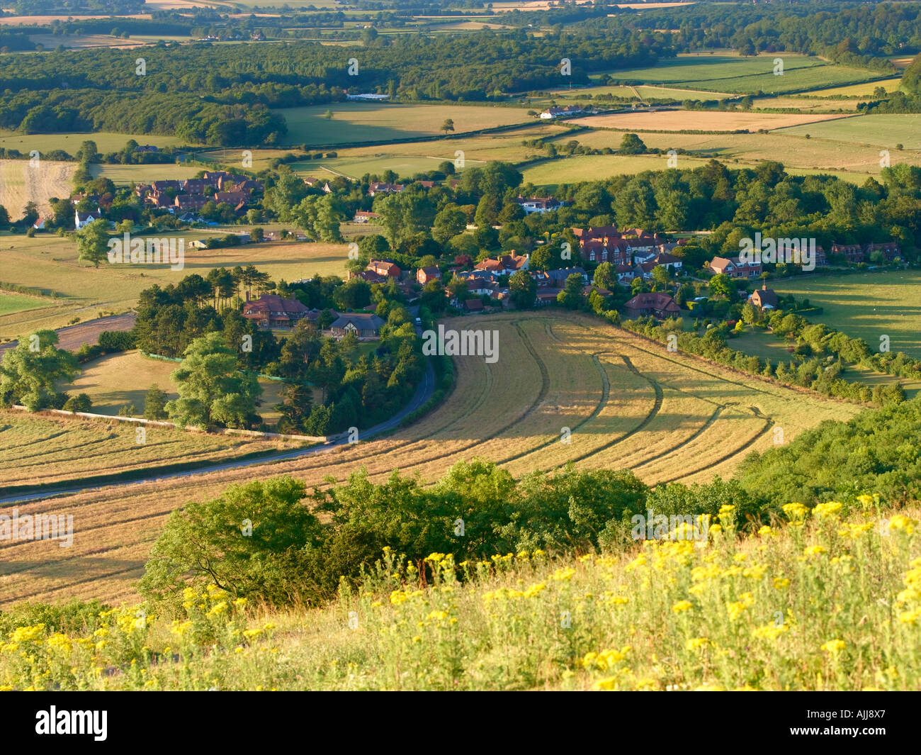 Devil's Dyke, Looking N.E. Across Poynings Stock Photo