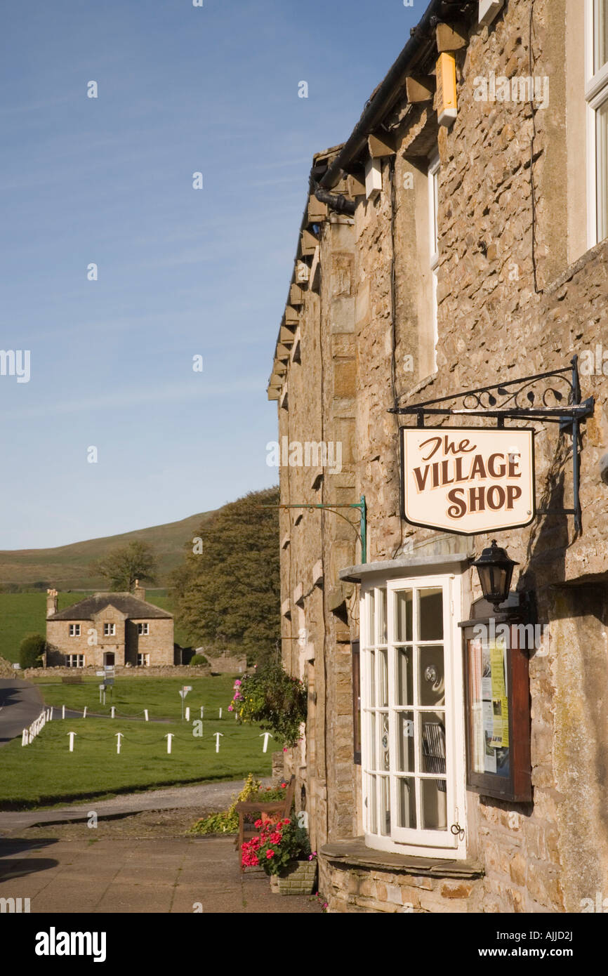 Village shop in traditional limestone terrace cottage in Yorkshire