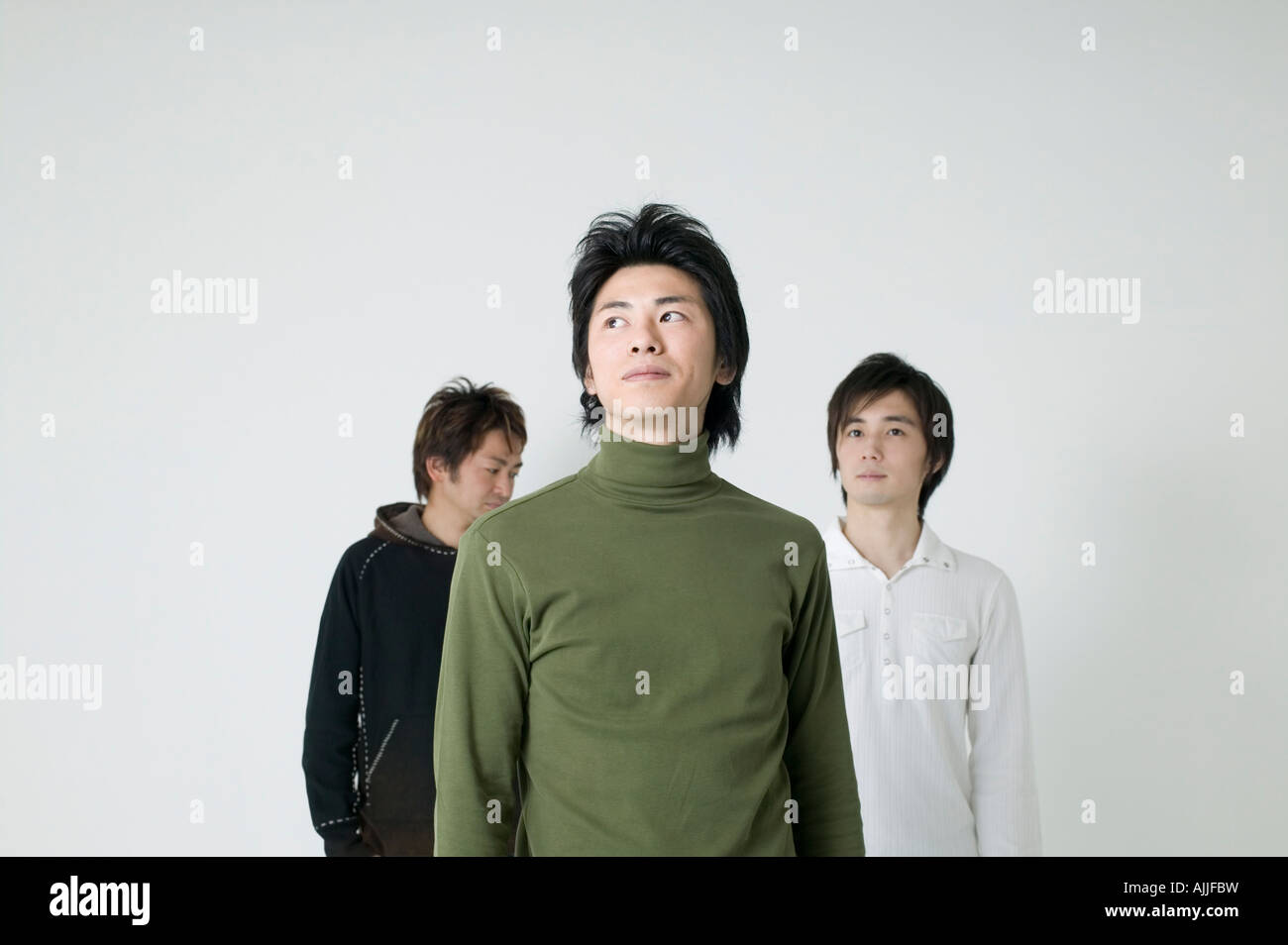 Portrait of three young men Stock Photo - Alamy
