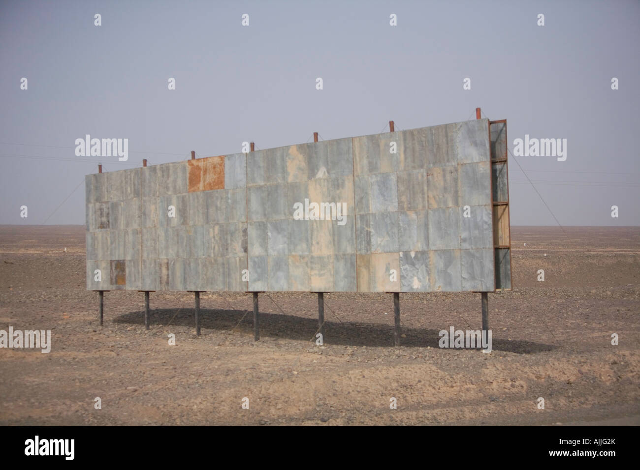 abandon billboard on roadside Stock Photo