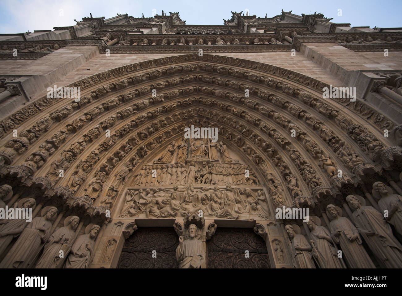 Notre Dame Cathedral Paris Stock Photo