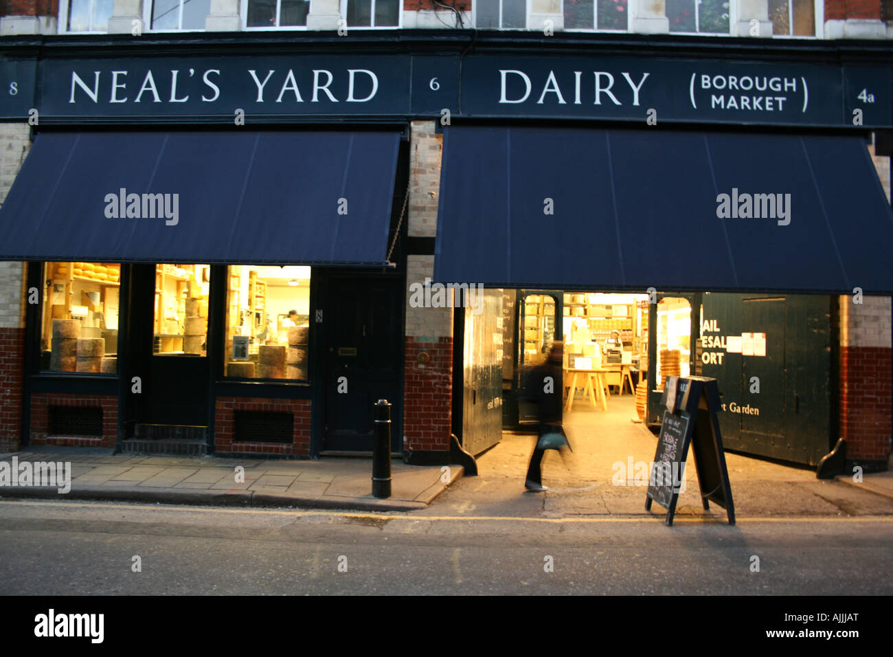 Neal Yard cheese shop, Borough Market, London, UK Stock Photo Alamy