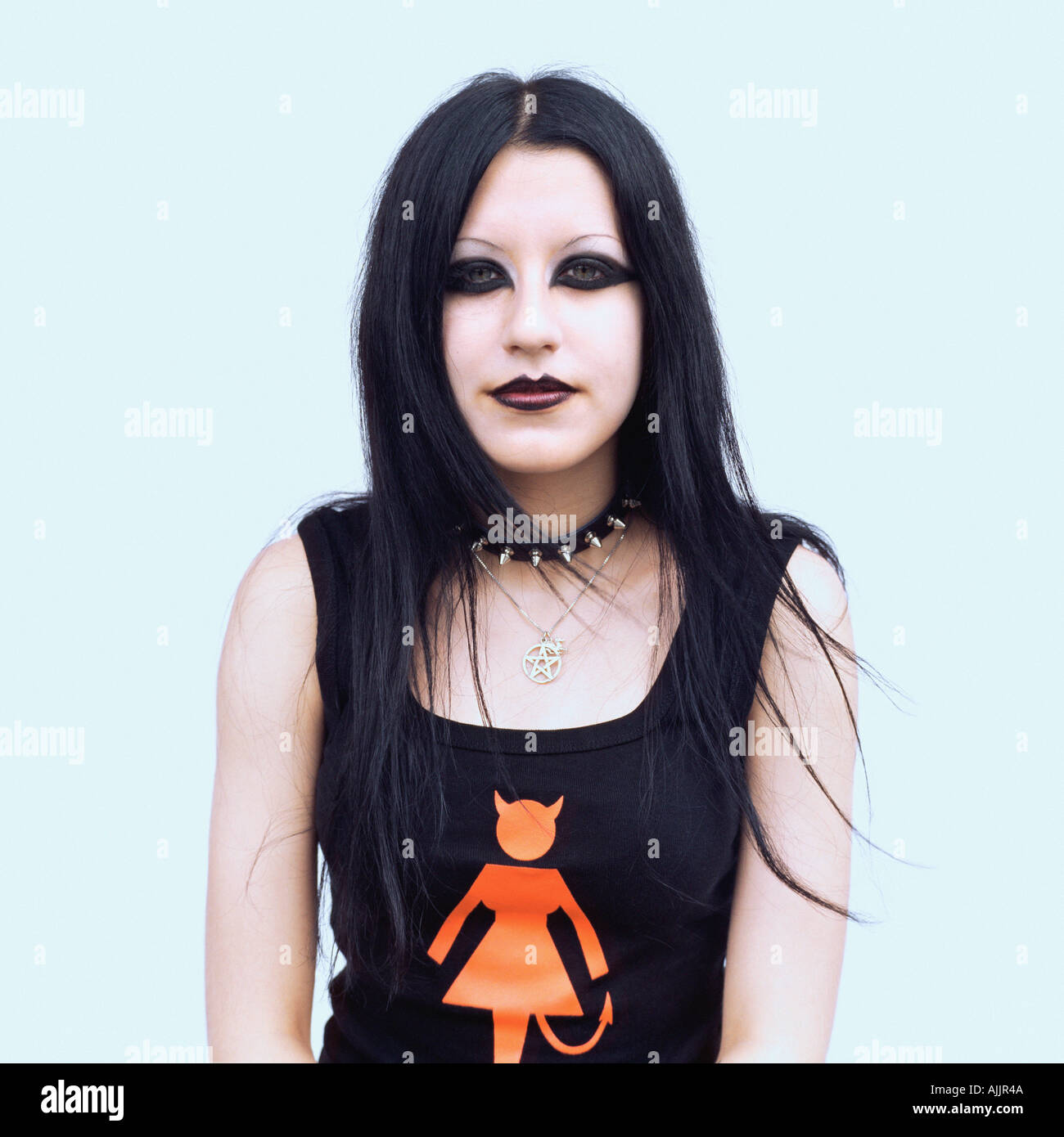 Portrait of a female goth Stock Photo - Alamy