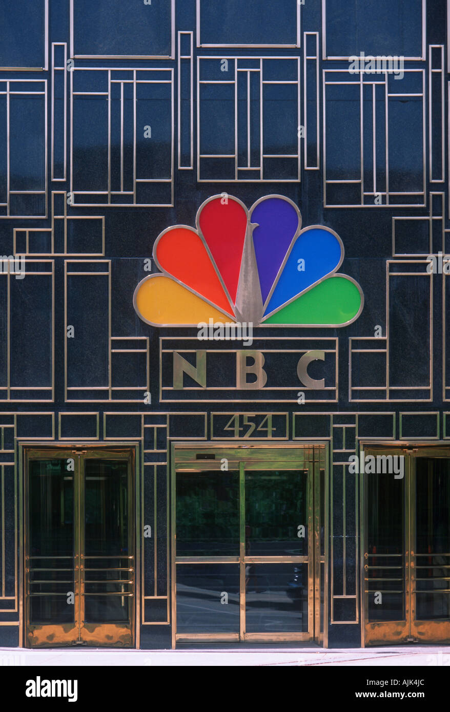 Entrance to the NBC Tower in Chicago Stock Photo