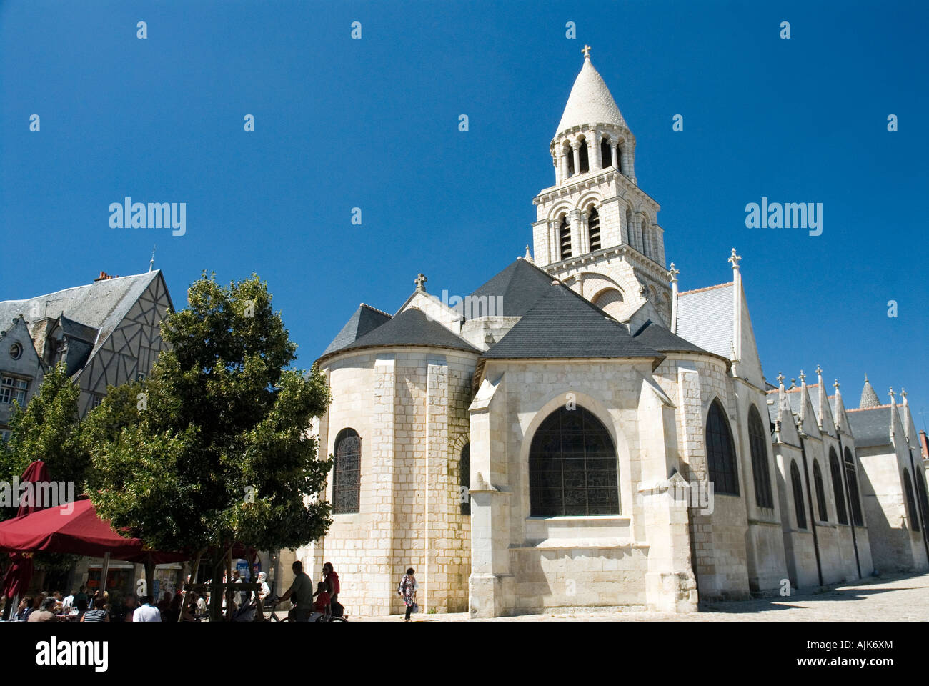 Notre Dame La Grande 11th 12th century church Poitiers town centre