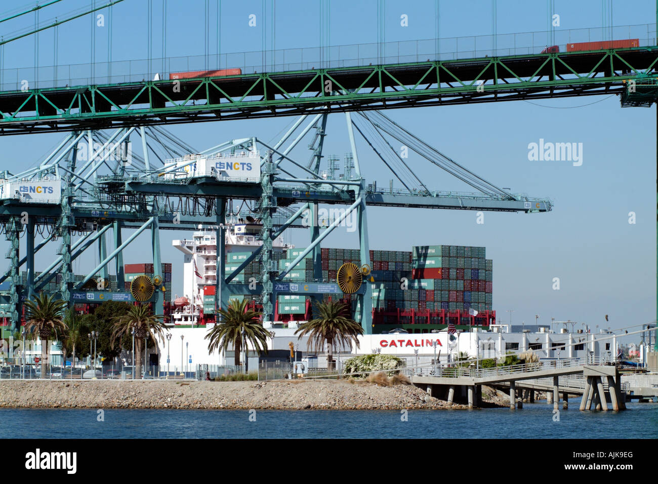 The Port of Los Angeles California USA Container ship Stock Photo Alamy