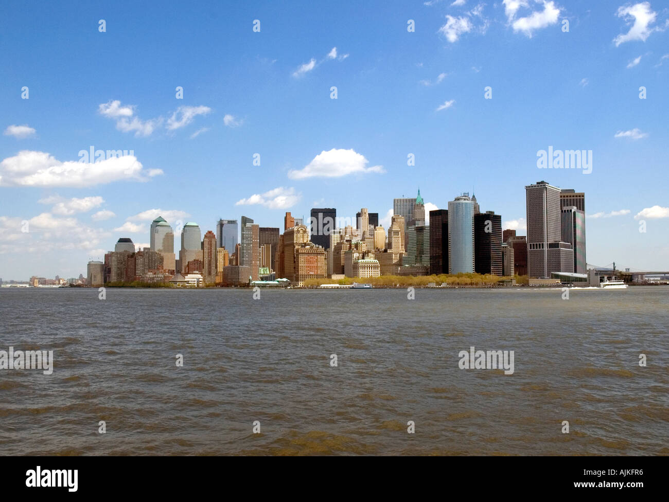 Manhattan Island from Upper New York Bay Stock Photo - Alamy