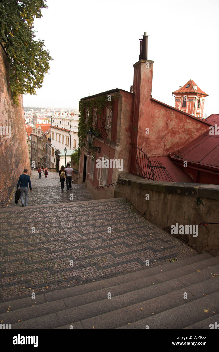 Old Castle Stairs, Stare Zamecke Schody, Prague, Czech Republic, Europe Stock Photo Alamy
