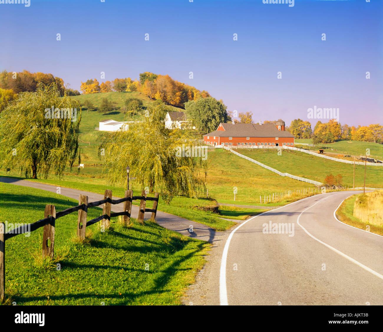 farm near village of Worcester New York USA Stock Photo Alamy