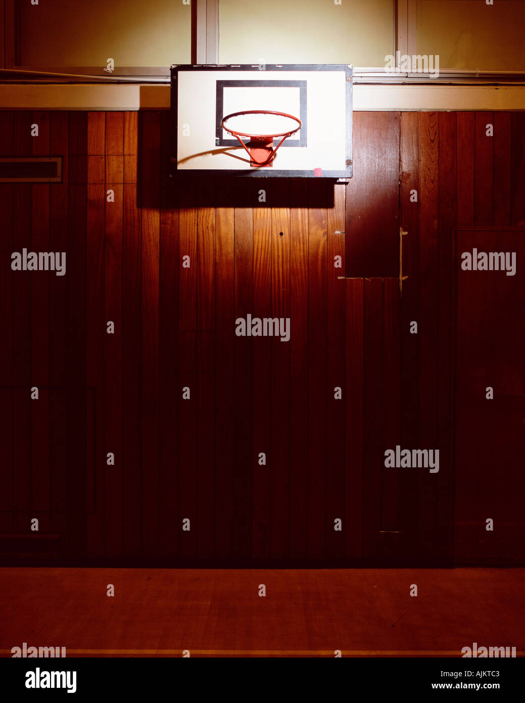 Empty basketball court Stock Photo Alamy