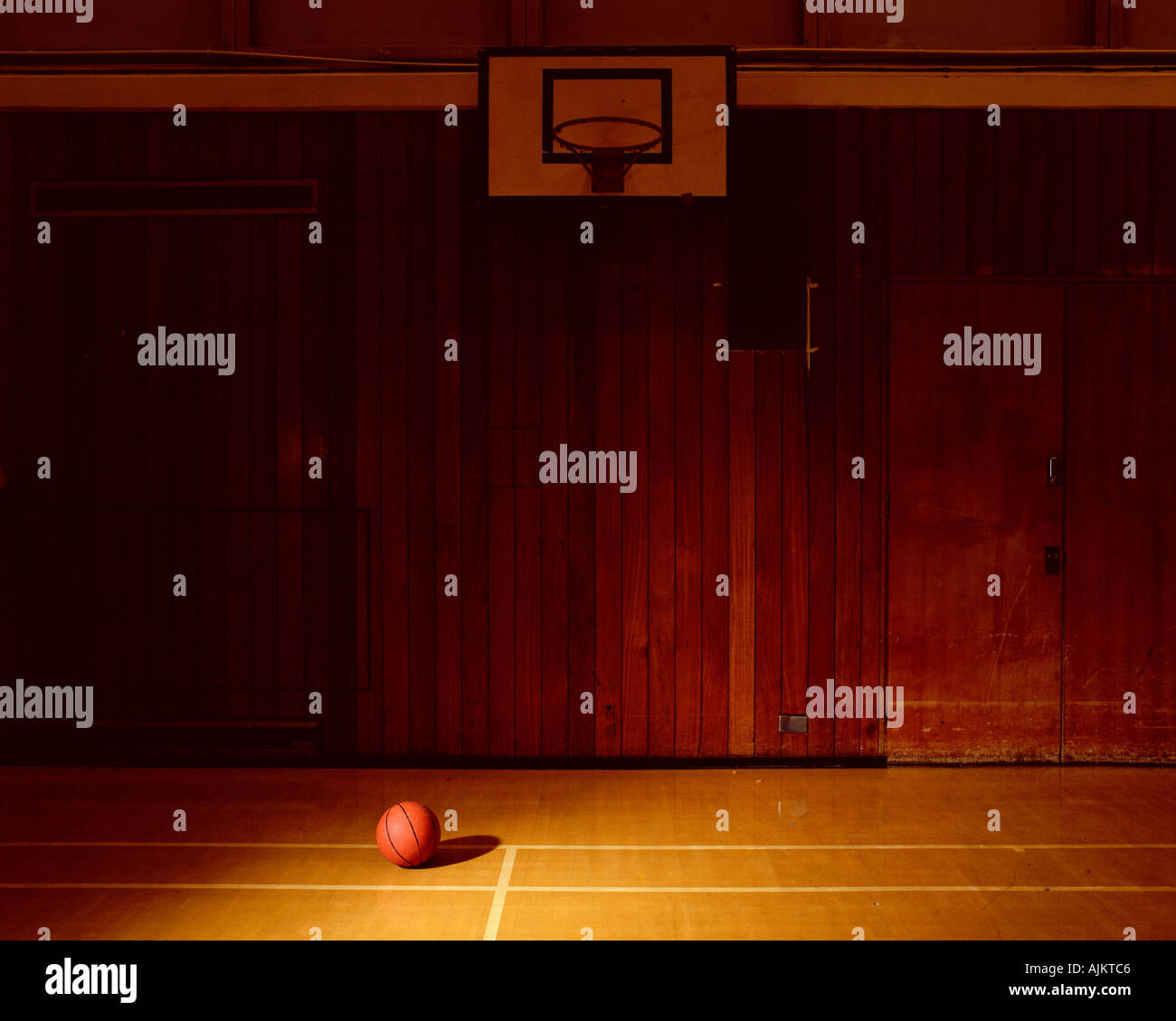 Empty Basketball Court High Resolution Stock Photography and Images Alamy
