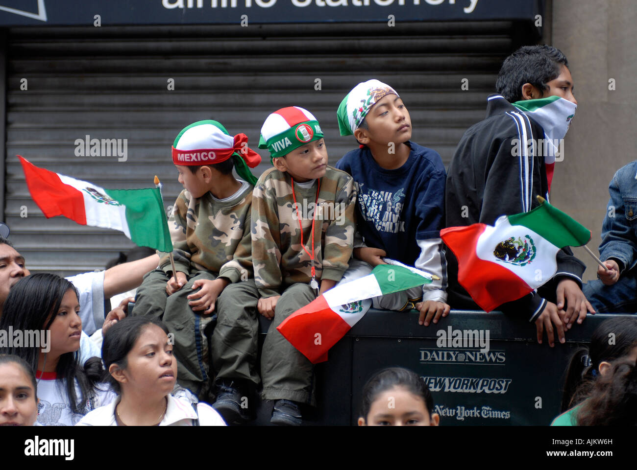 Mexican Independence Day Parade in NYC Stock Photo