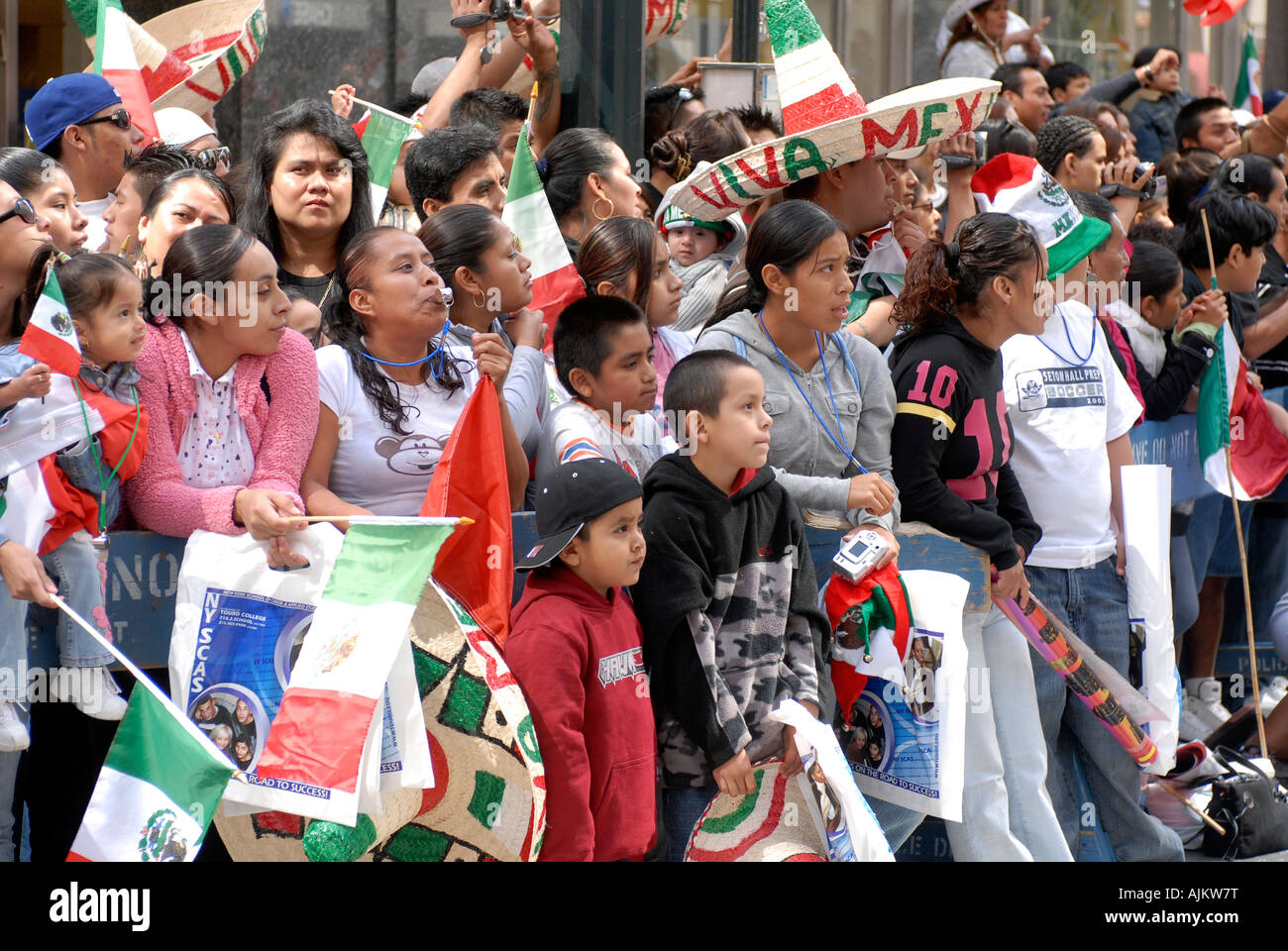 Mexican Independence Day Parade in NYC Stock Photo