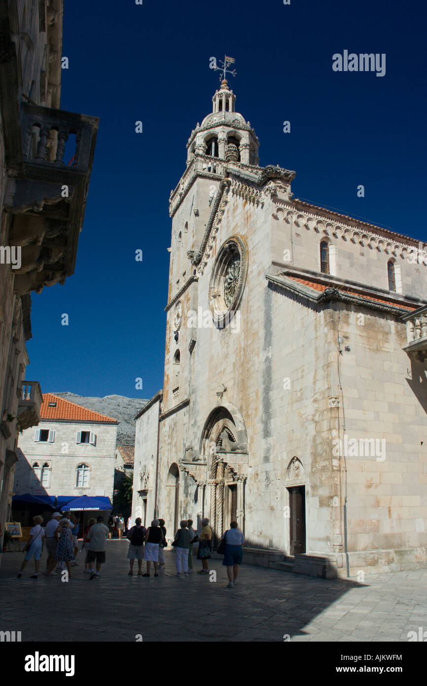 St Mark s Cathedral in Korcula Croatia Stock Photo