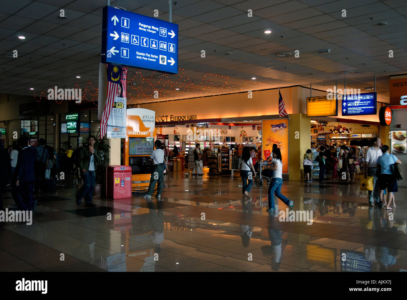 Low cost carrier terminal at Kuala Lumpur airport,Malaysia Stock Photo