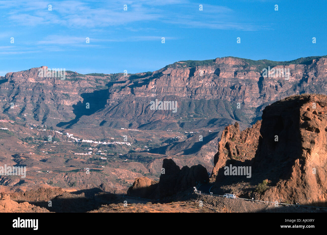 View at Santa Lucia de Tirajana Gran Canaria Canary Islands Spain Stock Photo