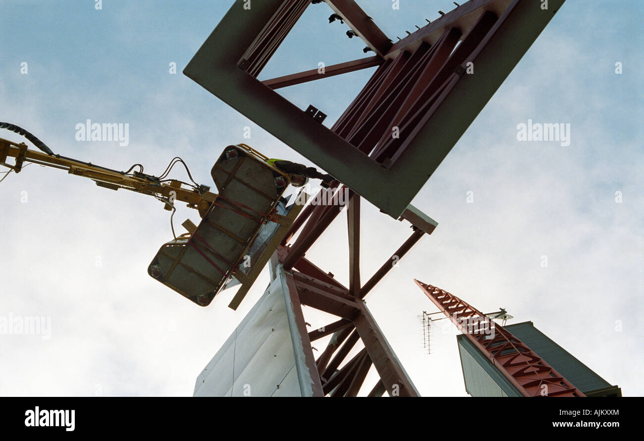 construction of Channel 4's Four at HQ London Stock Photo