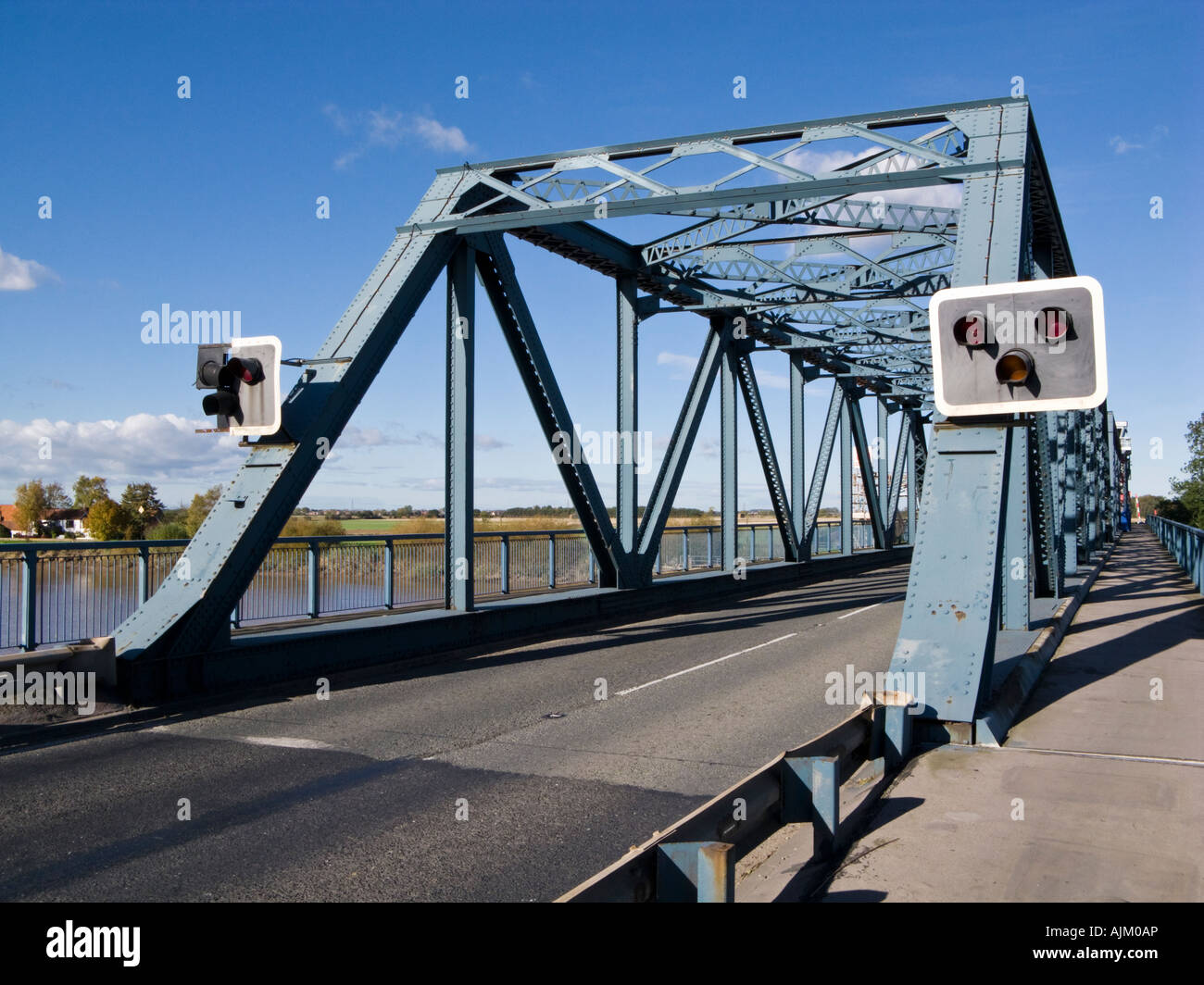 The Boothferry Bridge over the Ouse near Goole and Airmyn East Yorkshire UK Stock Photo