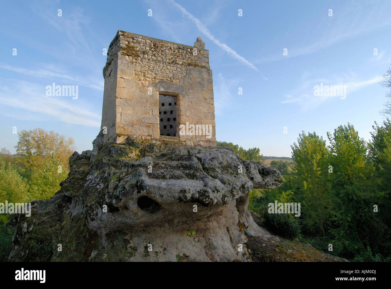 Old pigeon house (pigeonnier), near Vicq sur Gartempe, Vienne, France. Stock Photo
