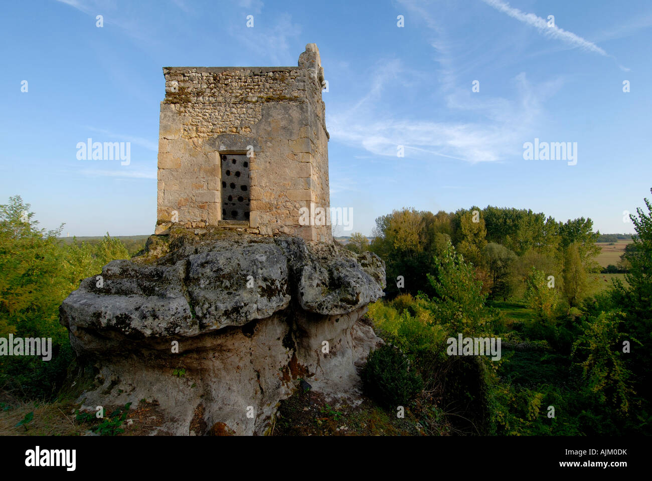 Old pigeon house (pigeonnier), near Vicq sur Gartempe, Vienne, France. Stock Photo