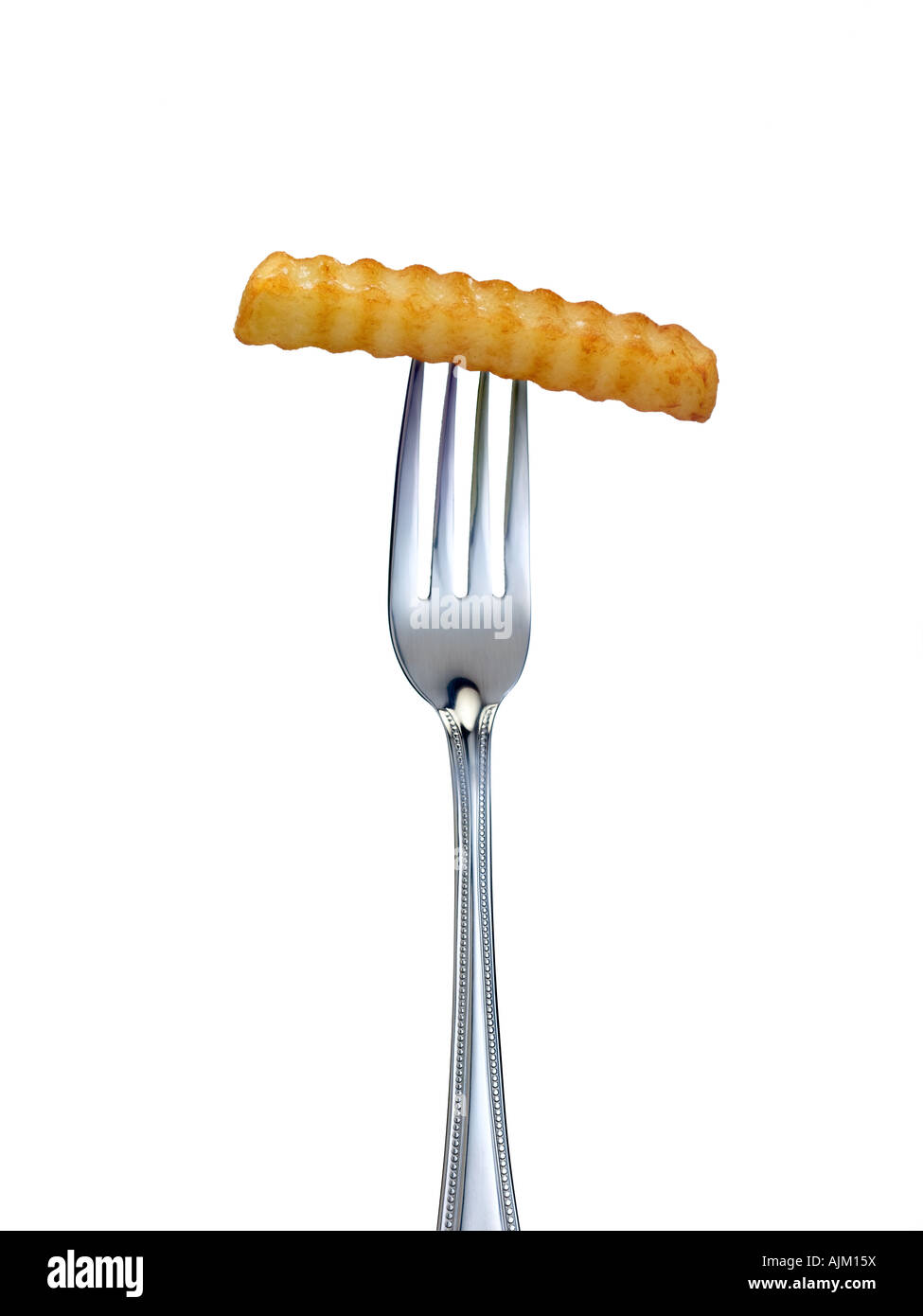 crinkle cut chip Stock Photo
