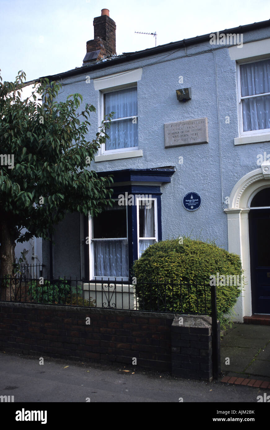 Birthplace Of Reginald Mitchell Stoke-on-Trent Stock Photo