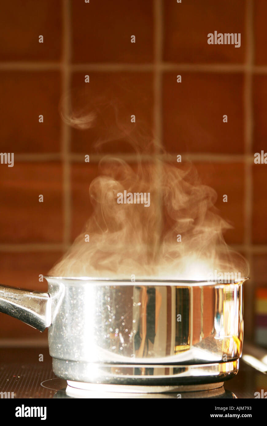 Boiling water Stock Photo