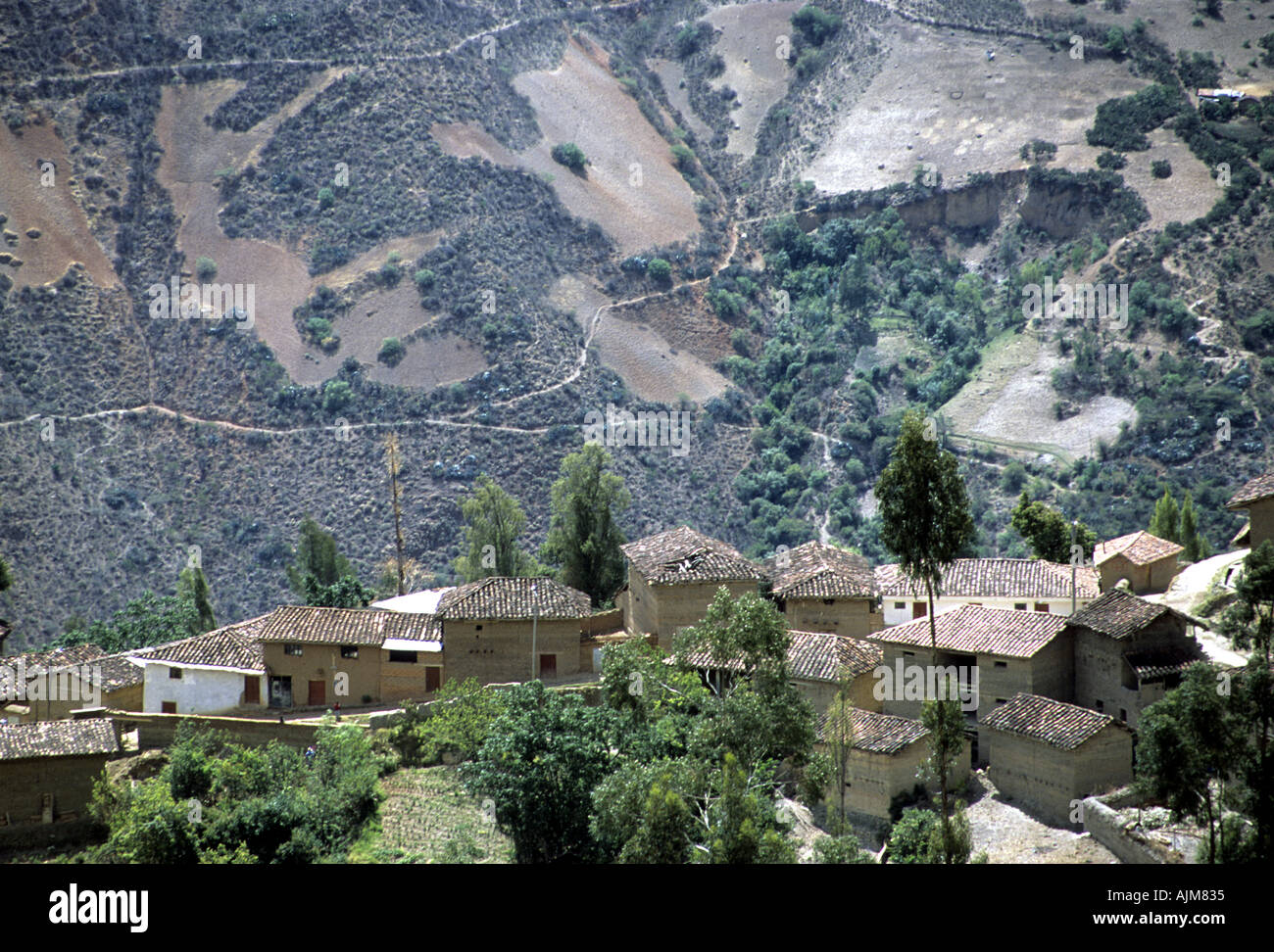 Peru Andes South America Latin America village Stock Photo Alamy