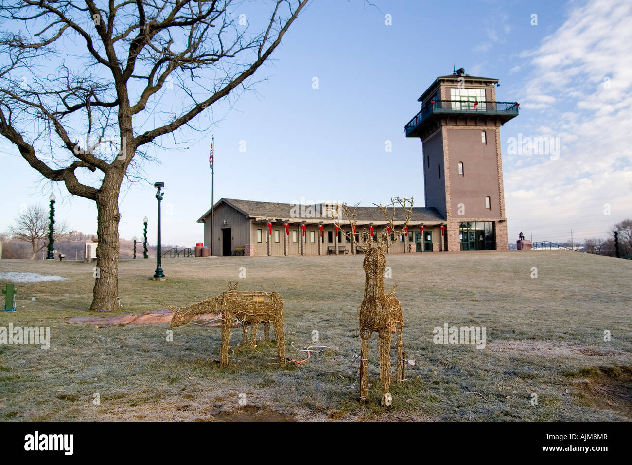 South Dakota SD USA The city of Sioux Falls building and tower at Sioux