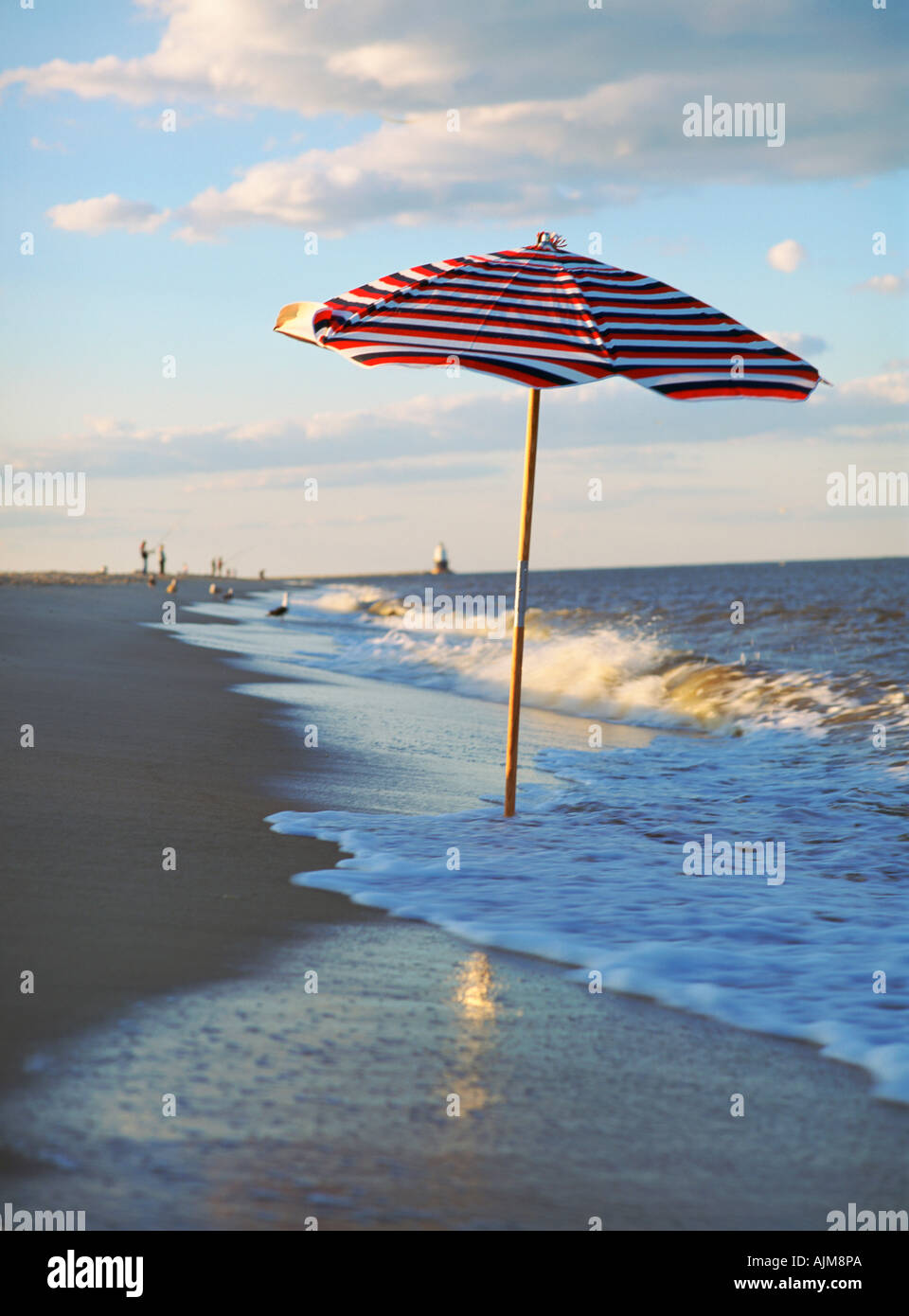 Beach umbrella New Jersey Stock Photo Alamy