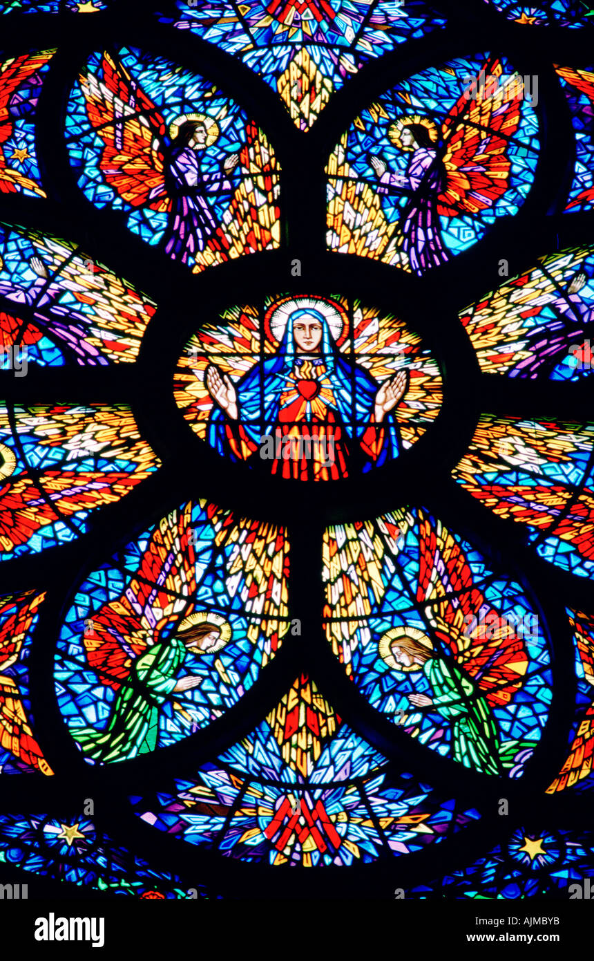 Stained glass National Cathedral Washington DC Stock Photo - Alamy