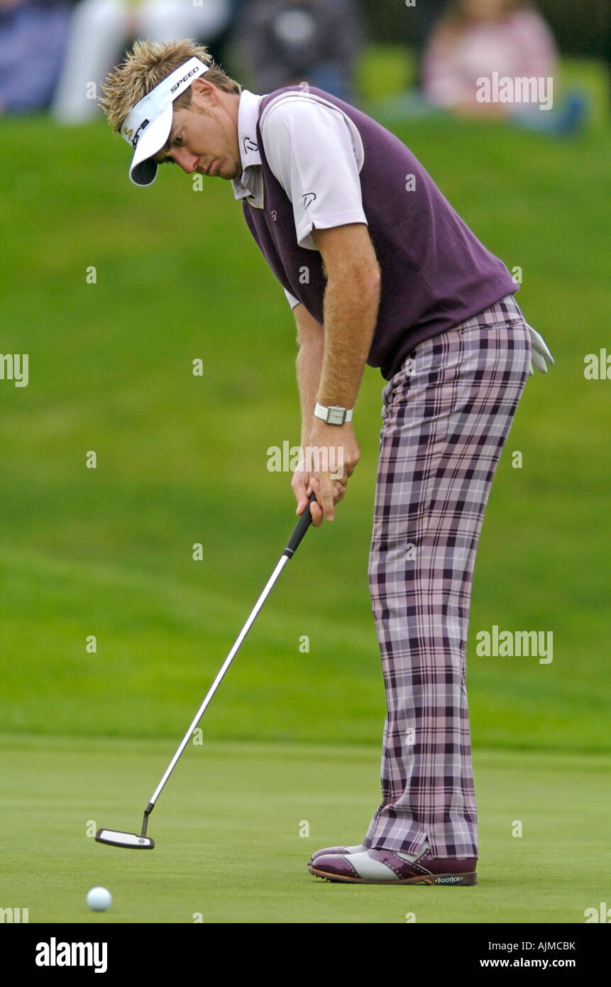 Ian Poulter during the Quinn Direct British Masters Stock Photo