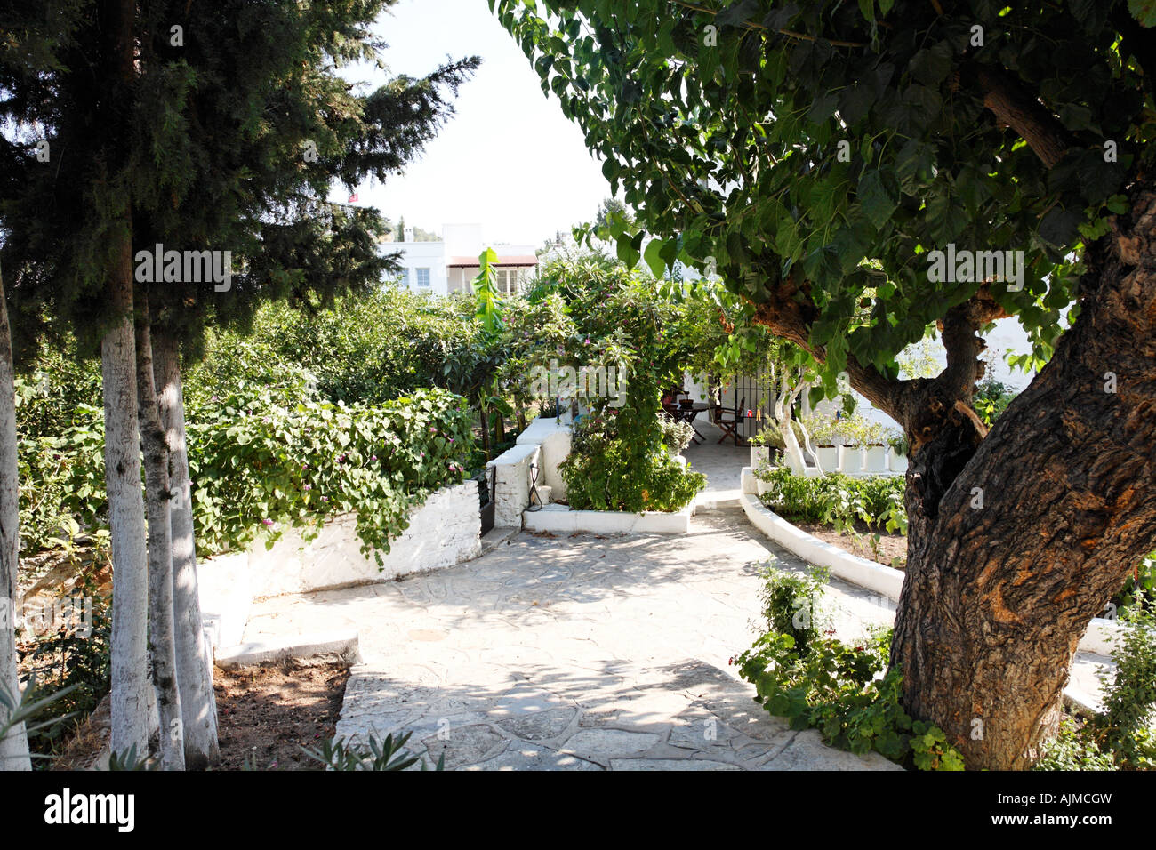 Traditonal Turkish garden, Turkey Stock Photo Alamy