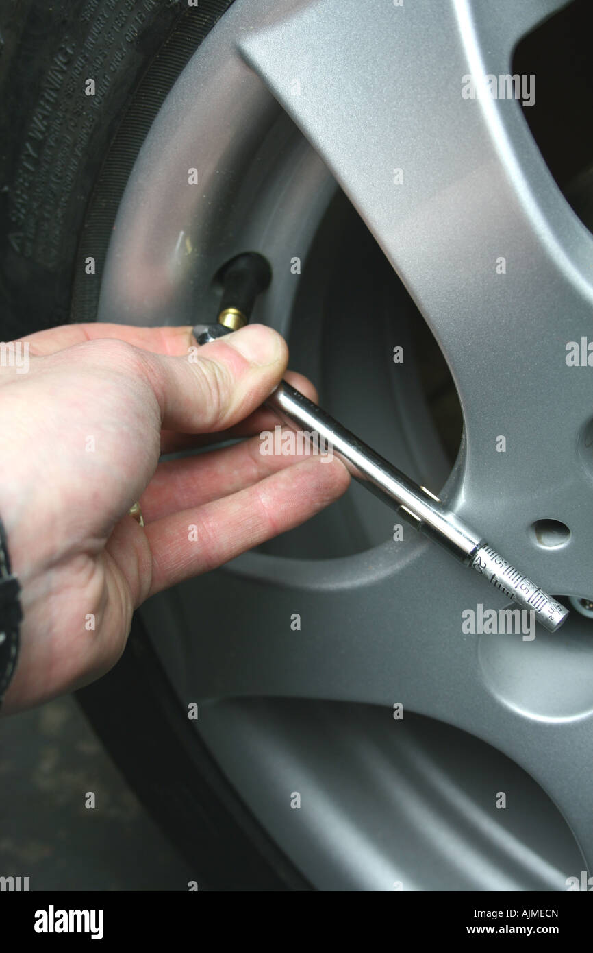 Tyre pressure hi-res stock photography and images - Alamy